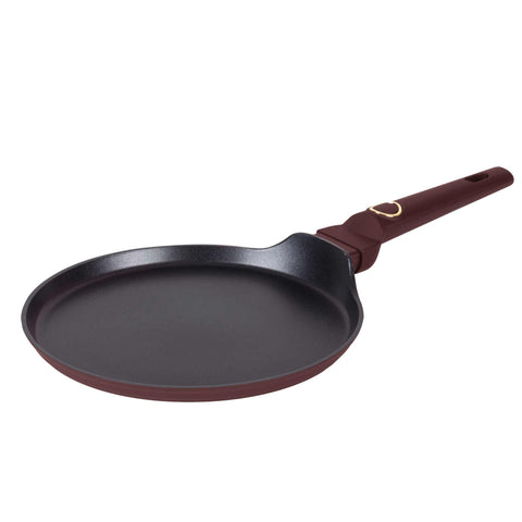 BH/8026, Sartén para panqueques de 28 cm, Burdeos mate, sartén para panqueques de 28 cm, sartén para panqueques, utensilios de cocina, cocina