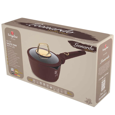 cacerola, cacerola con tapa, batería de cocina, cocinar,cacerola 16 cm b.,burdeos mate,NUEVO,BH/8028