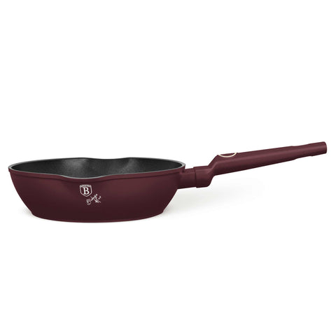  BH/8030, Sartén honda de 2 bocas 24cm, Burdeos mate, Sartén honda 24 cm, Sartén, Sartén honda, Sartén, Batería de cocina, Cocina, Sartenes