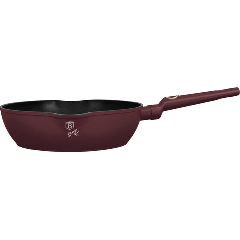  BH/8031, Sartén honda de 2 bocas 28cm, Burdeos mate, Sartén honda 28 cm, Sartén, Sartén honda, Sartén, Batería de cocina, Cocina, Sartenes