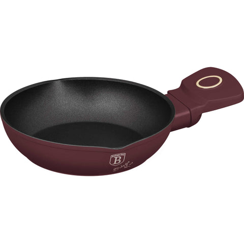  BH/8046, Mini sartén 16 cm, Burdeos mate, mini sartén 16 cm, mini sartén, sartén, utensilios de cocina, cocina, sartenes