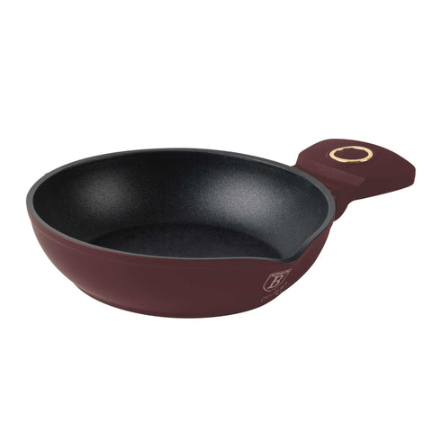  BH/8046, Mini sartén 16 cm, Burdeos mate, mini sartén 16 cm, mini sartén, sartén, utensilios de cocina, cocina, sartenes