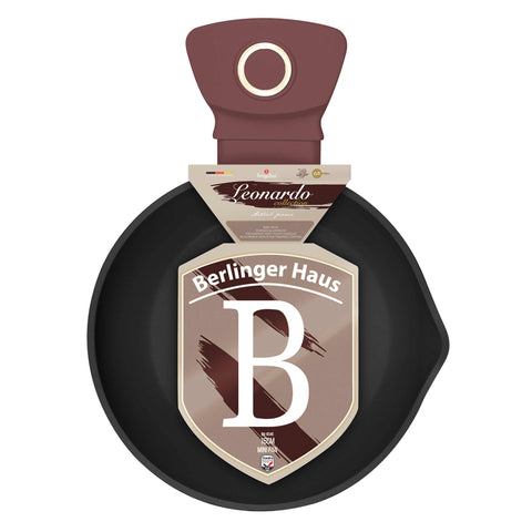  BH/8046, Mini sartén 16 cm, Burdeos mate, mini sartén 16 cm, mini sartén, sartén, utensilios de cocina, cocina, sartenes