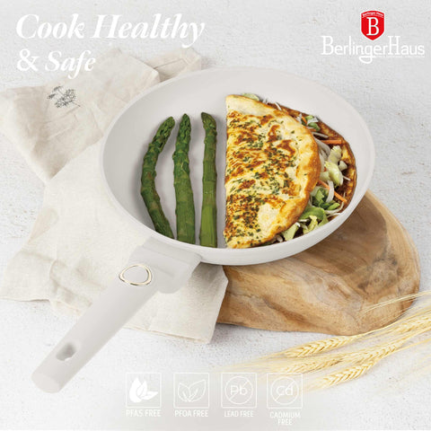  BH/8053, Sartén 24cm, Crema Mate, Sartén 24 cm, Sartén, Sartén, Batería de cocina, Cocina, Sartenes