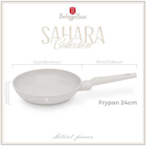  BH/8053, Sartén 24cm, Crema Mate, Sartén 24 cm, Sartén, Sartén, Batería de cocina, Cocina, Sartenes