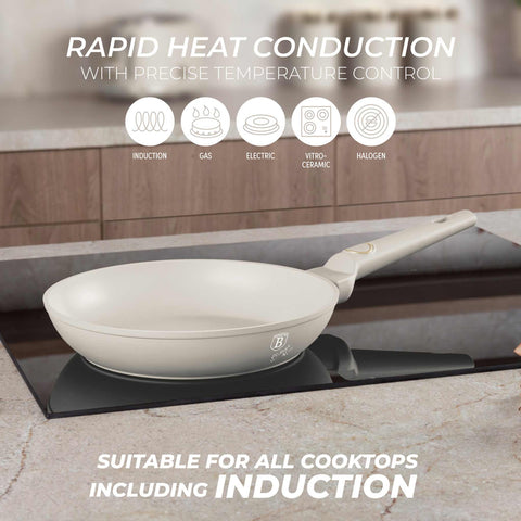  BH/8053, Sartén 24cm, Crema Mate, Sartén 24 cm, Sartén, Sartén, Batería de cocina, Cocina, Sartenes