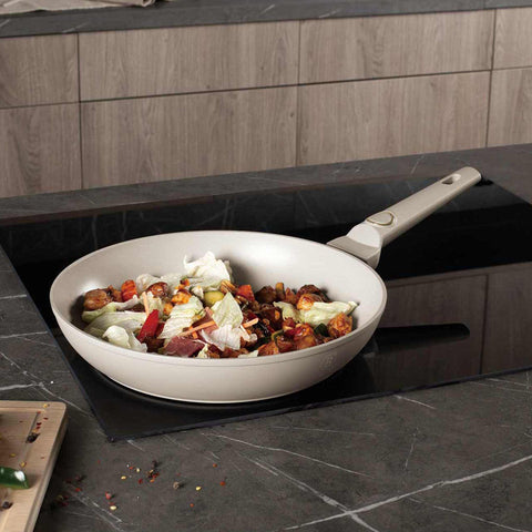  BH/8054, Sartén 28cm, Crema Mate, Sartén 28 cm, Sartén, Sartén, Batería de cocina, Cocina, Sartenes