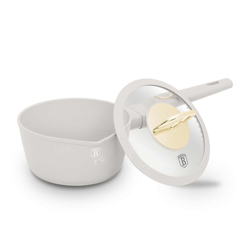  BH/8058, Cacerola con tapa 16cm, Crema Mate, Cacerola 16 cm b., Cacerola, Cacerola con tapa, Batería de cocina, Cocina, Ollas y cazuelas, Cacerola