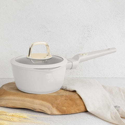  BH/8058, Cacerola con tapa 16cm, Crema Mate, Cacerola 16 cm b., Cacerola, Cacerola con tapa, Batería de cocina, Cocina, Ollas y cazuelas, Cacerola