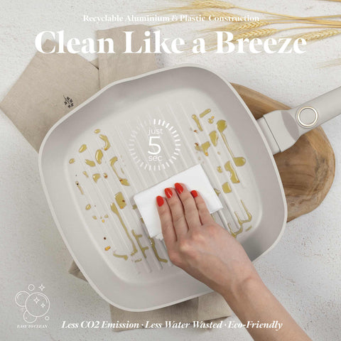  BH/8066,BH/8066WM,Sartén grill 28cm,Crema mate,Sartén grill 28 cm,Sartén,Sartén grill,Utensilios de cocina,Cocinar,Sartenes