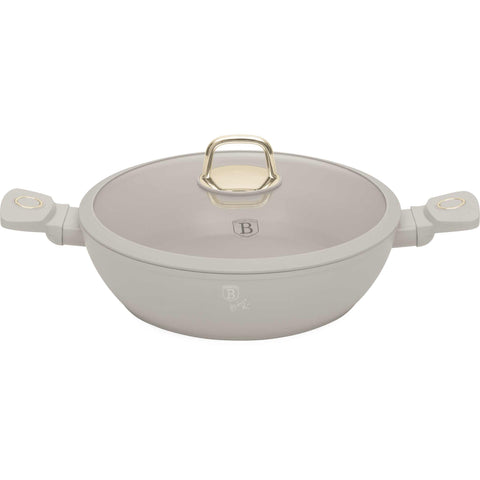  BH/8068, Olla baja con tapa 28cm, Crema Mate, Olla baja 28 cm, Olla baja, Olla baja con tapa, Olla, Utensilios de cocina, Cocina, Ollas y cazuelas