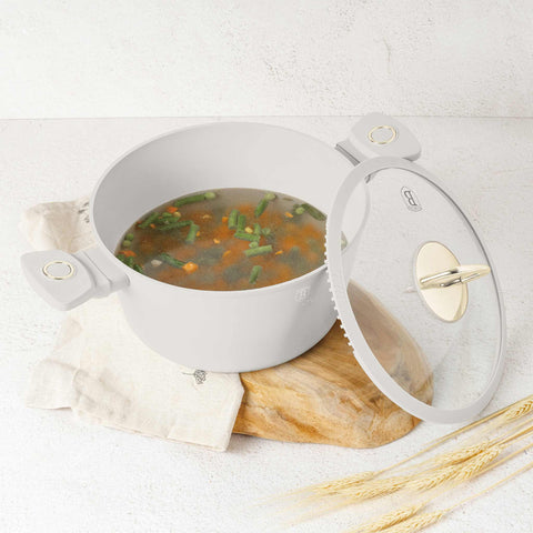  BH/8070N,BH/8070,Cacerola con tapa 20cm,Crema Mate,cacerola 20 cm,cacerola,olla,cacerola con tapa,utensilios de cocina,cocina,Ollas y cazuelas