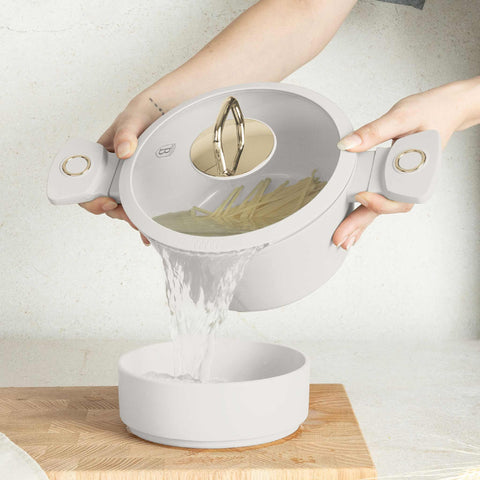  BH/8070N,BH/8070,Cacerola con tapa 20cm,Crema Mate,cacerola 20 cm,cacerola,olla,cacerola con tapa,utensilios de cocina,cocina,Ollas y cazuelas