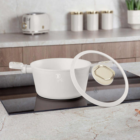  BH/8070N,BH/8070,Cacerola con tapa 20cm,Crema Mate,cacerola 20 cm,cacerola,olla,cacerola con tapa,utensilios de cocina,cocina,Ollas y cazuelas
