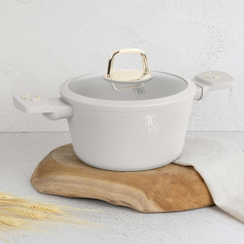  BH/8070N,BH/8070,Cacerola con tapa 20cm,Crema Mate,cacerola 20 cm,cacerola,olla,cacerola con tapa,utensilios de cocina,cocina,Ollas y cazuelas