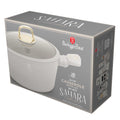BH/8071, Cacerola con tapa 24 cm, crema mate, cacerola de 24 cm, cacerola, olla, cacerola con tapa, batería de cocina, cocinar, Berlinger Haus, Promintra, caja de regalo, conceptual, estilo de vida