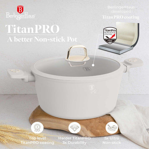  BH/8072,BH/8072N,Cacerola con tapa 28cm,Crema mate,cacerola 28 cm,cacerola,olla,cacerola con tapa,utensilios de cocina,cocina,Ollas y cazuelas