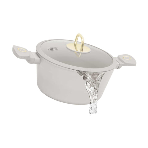 BH/8072N,BH/8072,Cacerola con tapa 28cm,Crema mate,cacerola 28 cm,cacerola,olla,cacerola con tapa,utensilios de cocina,cocina,Ollas y cazuelas