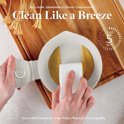  BH/8076, Mini sartén 16cm, Crema Mate, mini sartén 16 cm, mini sartén, sartén, utensilios de cocina, cocina, sartenes