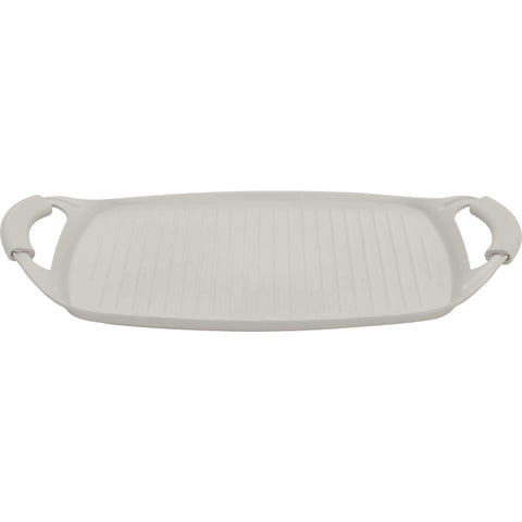  BH/8077, Plancha para asar 47cm, Crema Mate, plancha para asar, parrilla, mango de silicona, sartenes, sartén para asar