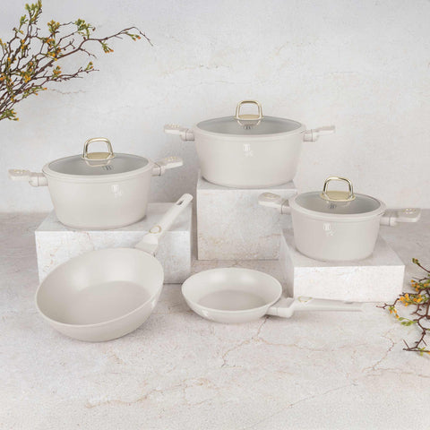  BH/8080NN, juego de utensilios de cocina de 10 piezas, crema mate, juego de utensilios de cocina de 10 piezas c., juego de utensilios de cocina, ollas y sartenes, juego de ollas y sartenes, juego, cocina, utensilios de cocina, ollas y cazuelas