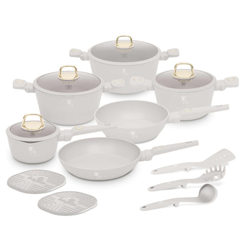  BH/8081N, BH/8081, BH/8081NN, Juego de utensilios de cocina de 15 piezas, Crema mate, Juego de utensilios de cocina de 15 piezas, Juego de utensilios de cocina, Ollas, Juego de ollas, Ollas y sartenes, Juego de ollas y sartenes, Juego, Utensilios de cocina, Cocina, Utensilios de cocina, Ollas y cacerolas