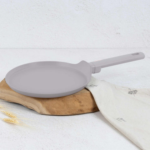 BH/8085, NUEVO, sartén para panqueques 25 cm, gris topo mate, sartén para panqueques 25 cm, sartén para panqueques, utensilios de cocina, cocinar