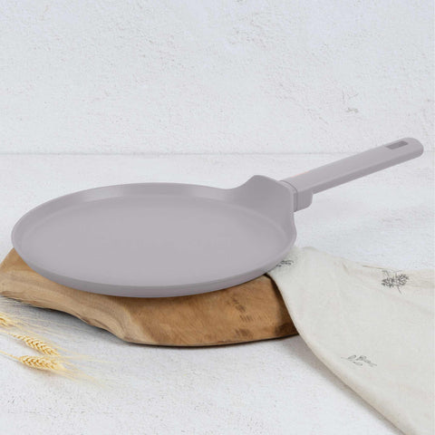 sartén para panqueques, utensilios de cocina, cocinar, sartén para panqueques de 25 cm, gris topo mate, NUEVO, BH/8086