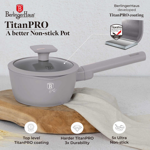  BH/8088, Cacerola con tapa 16cm, Topo mate, Cacerola 16 cm b., Cacerola, Cacerola con tapa, Batería de cocina, Cocina, Ollas y cazuelas, Cacerola