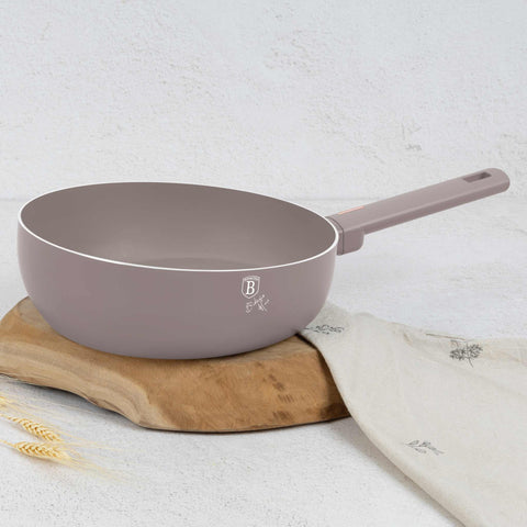  BH/8089, Sartén plegable de 26 cm, color topo mate, sartén plegable de 26 cm, sartén, sartén plegable, sartén, utensilios de cocina, cocina, sartenes, sartén doble