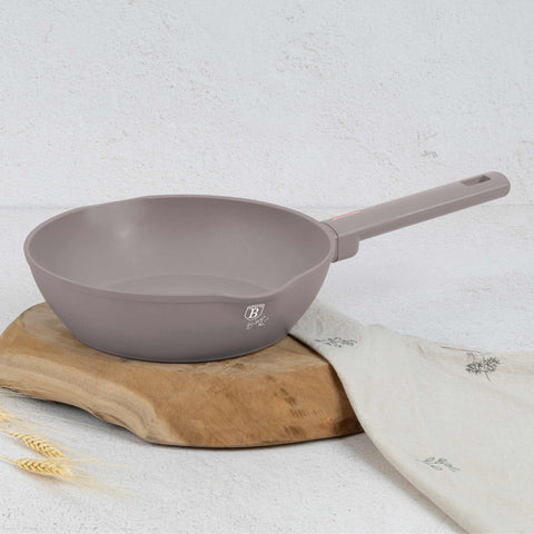  BH/8090, Sartén honda con 2 bocas 24cm, Topo Mate, Sartén honda 24 cm, Sartén, Sartén honda, Sartén, Batería de cocina, Cocina, Sartenes