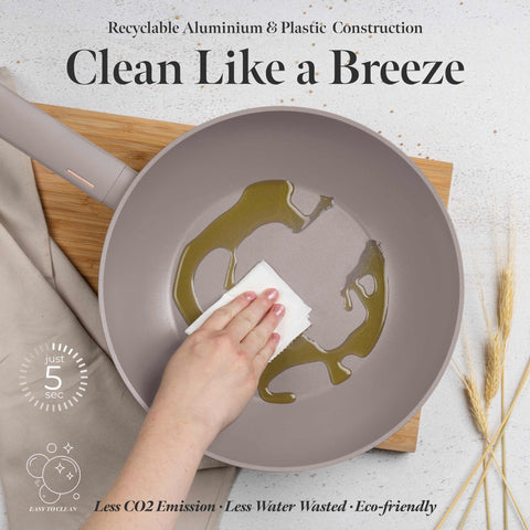  BH/8093, Wok 28cm, Taupe Mate, Wok 28 cm, Wok, Batería de cocina, Cocina, Sartenes