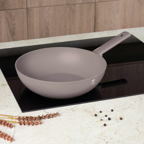  BH/8093, Wok 28cm, Taupe Mate, Wok 28 cm, Wok, Batería de cocina, Cocina, Sartenes