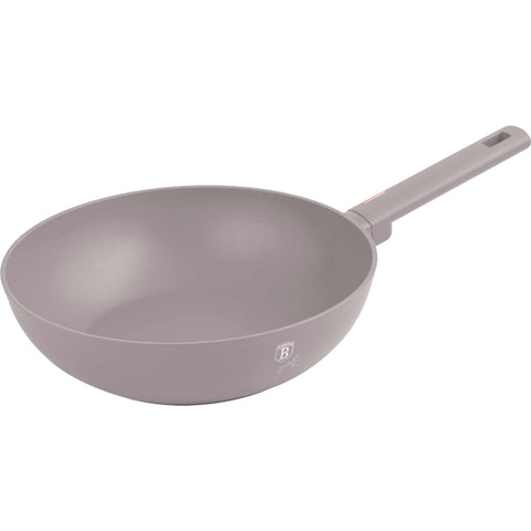 wok, utensilios de cocina, cocinar,wok de 28 cm, gris topo mate,NUEVO,BH/8093