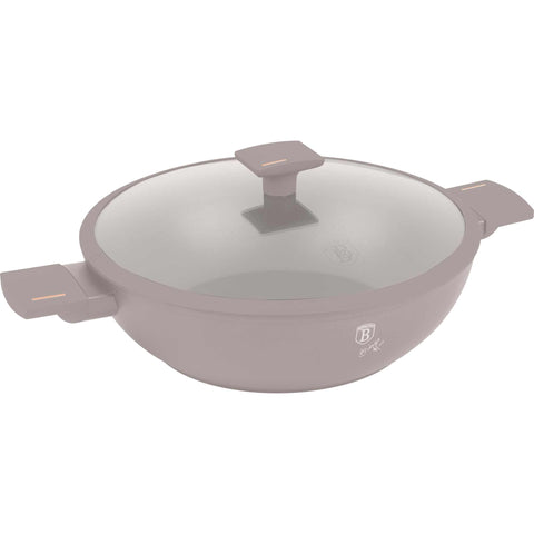 wok, wok con tapa, utensilios de cocina, cocinar,wok de 30 cm con tapa,topo mate,NUEVO,BH/8095