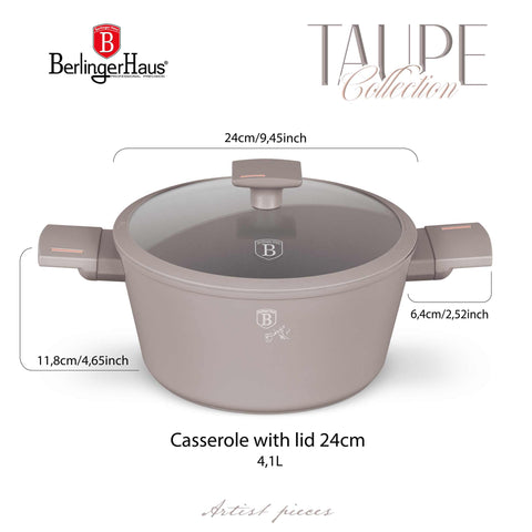 BH/8101,BH/8101N,Cacerola con tapa 24cm,Topo mate,cacerola 24 cm,cacerola,olla,cacerola con tapa,batería de cocina,cocina,ollas y cazuelas