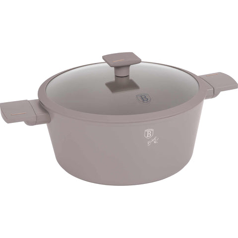 cacerola, olla, cacerola con tapa, batería de cocina, cocinar,cacerola de 24 cm,topo mate,NUEVO,BH/8101