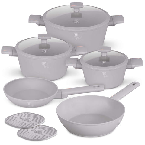  BH/8110, BH/8110N, BH/8110NN, Juego de utensilios de cocina de 10 piezas, Gris topo mate, Juego de utensilios de cocina de 10 piezas, Juego de utensilios de cocina, Ollas y sartenes, Juego de ollas y sartenes, Juego, Cocina, Utensilios de cocina, Ollas y cacerolas