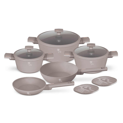 BH/8110NN,BH/8110,BH/8110N, juego de utensilios de cocina de 10 piezas, gris topo mate, juego de utensilios de cocina de 10 piezas c., juego de utensilios de cocina, ollas y sartenes, juego de ollas y sartenes, juego, cocina, utensilios de cocina, ollas y cazuelas