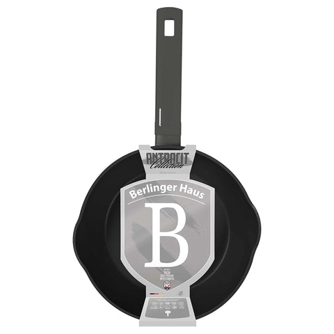  BH/8121, Sartén honda de 2 bocas 28cm, Antracita Mate, Sartén honda 28 cm, Sartén, Sartén honda, Sartén, Batería de cocina, Cocina, Sartenes