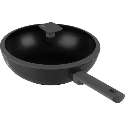 wok, wok con tapa, batería de cocina, cocinar,wok 28 cm,antracita mate,NUEVO,BH/8124