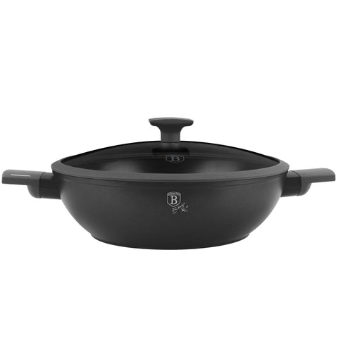  BH/8125, Wok con tapa 30cm, Antracita Mate, Wok 30 cm con tapa, Wok, Wok con tapa, Batería de cocina, Cocinar, Sartenes