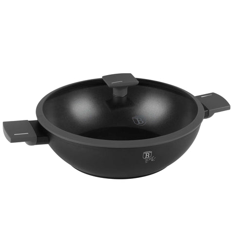  BH/8125, Wok con tapa 30cm, Antracita Mate, Wok 30 cm con tapa, Wok, Wok con tapa, Batería de cocina, Cocinar, Sartenes