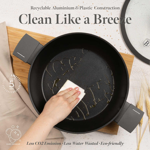  BH/8128,BL-3975,Olla baja con tapa 28cm,Antracita mate,Olla baja 28 cm,Olla baja,Olla baja con tapa,Olla,Batería de cocina,Cocina,Ollas y cazuelas