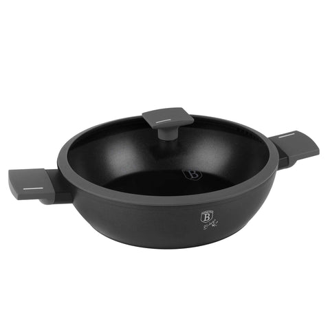 BH/8129, Olla baja con tapa 30cm, Antracita mate, Olla baja 30 cm, Olla baja, Olla baja con tapa, Olla, Batería de cocina, Cocina, Ollas y cazuelas