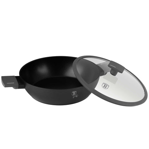 BH/8129, Olla baja con tapa 30cm, Antracita mate, Olla baja 30 cm, Olla baja, Olla baja con tapa, Olla, Batería de cocina, Cocina, Ollas y cazuelas
