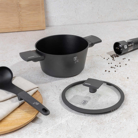  BH/8130,BH/8130N,Cacerola con tapa 20cm,Antracita mate,cacerola 20 cm,cacerola,olla,cacerola con tapa,batería de cocina,cocina,ollas y cazuelas