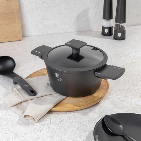  BH/8130,BH/8130N,Cacerola con tapa 20cm,Antracita mate,cacerola 20 cm,cacerola,olla,cacerola con tapa,batería de cocina,cocina,ollas y cazuelas