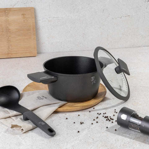  BH/8130,BH/8130N,Cacerola con tapa 20cm,Antracita mate,cacerola 20 cm,cacerola,olla,cacerola con tapa,batería de cocina,cocina,ollas y cazuelas