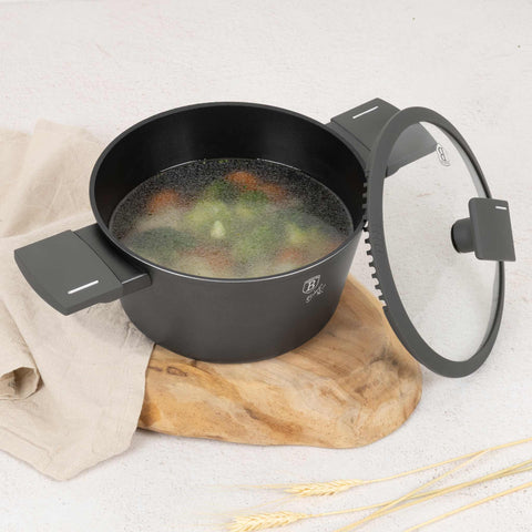  BH/8130,BH/8130N,Cacerola con tapa 20cm,Antracita mate,cacerola 20 cm,cacerola,olla,cacerola con tapa,batería de cocina,cocina,ollas y cazuelas